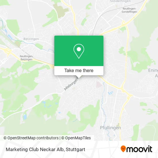 Карта Marketing Club Neckar Alb