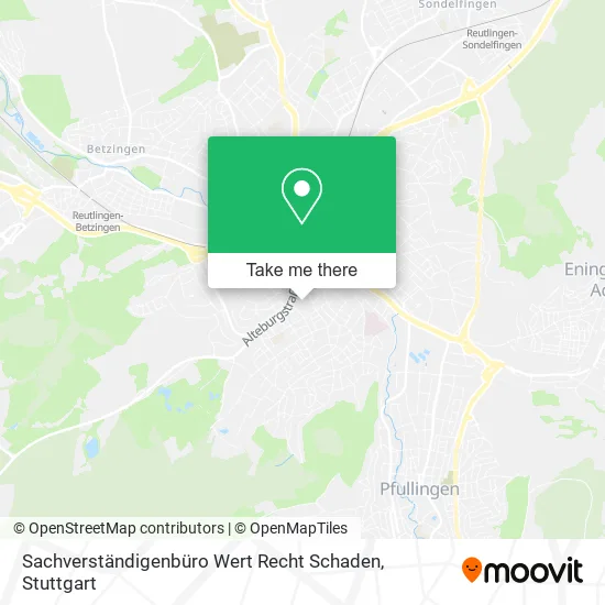 Карта Sachverständigenbüro Wert Recht Schaden