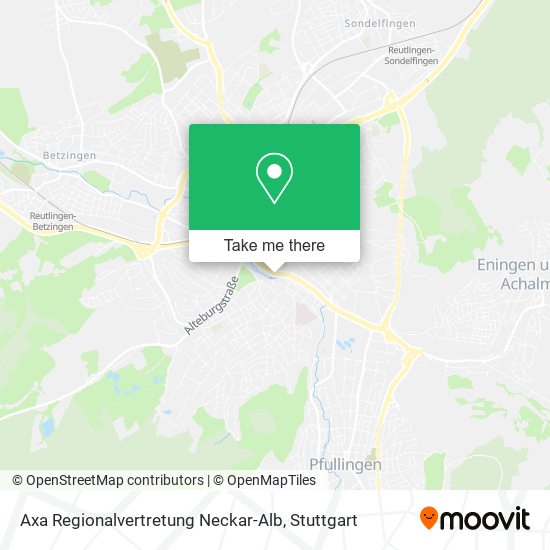 Axa Regionalvertretung Neckar-Alb map