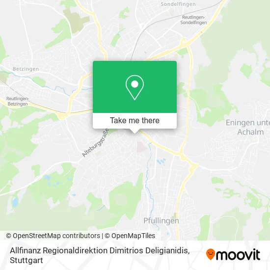 Карта Allfinanz Regionaldirektion Dimitrios Deligianidis