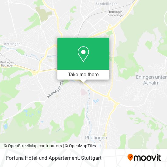 Fortuna Hotel-und Appartement map