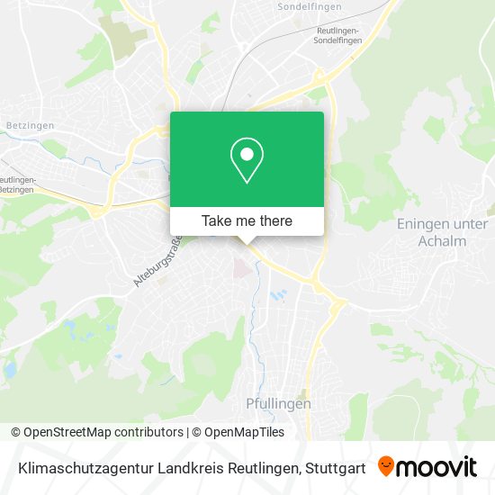 Карта Klimaschutzagentur Landkreis Reutlingen