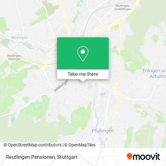 Карта Reutlingen Pensionen
