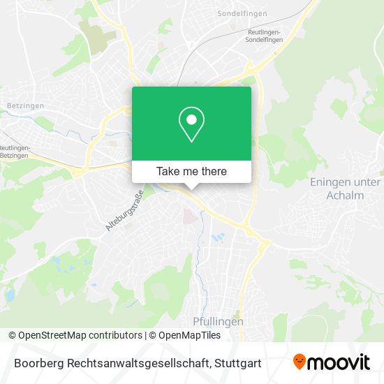 Карта Boorberg Rechtsanwaltsgesellschaft