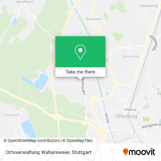 Ortsverwaltung Waltersweier map