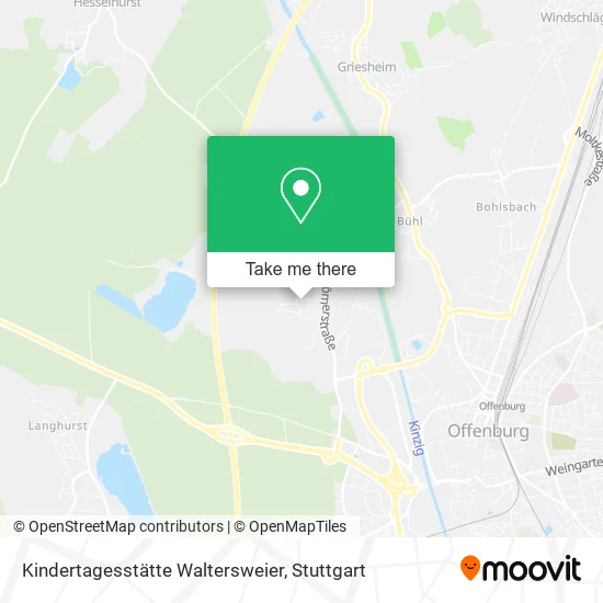 Карта Kindertagesstätte Waltersweier