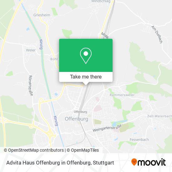 Advita Haus Offenburg in Offenburg map