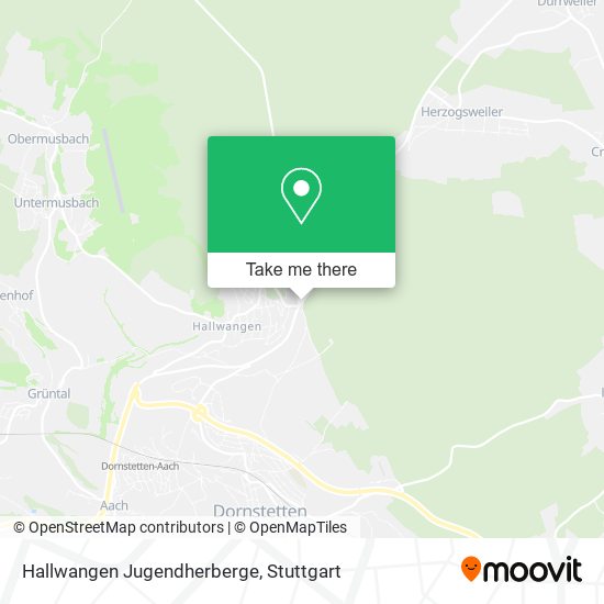 Hallwangen Jugendherberge map