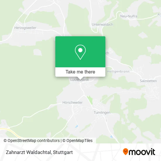 Карта Zahnarzt Waldachtal