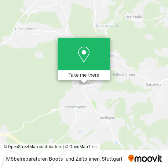 Карта Möbelreparaturen Boots- und Zeltplanen