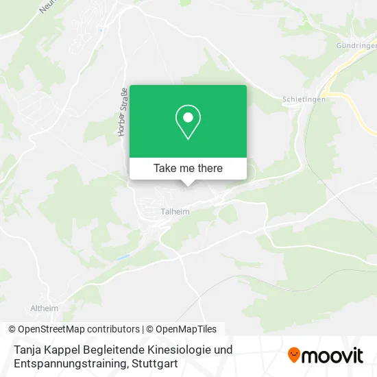 Карта Tanja Kappel Begleitende Kinesiologie und Entspannungstraining