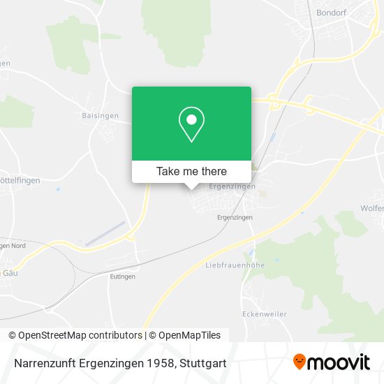 Narrenzunft Ergenzingen 1958 map