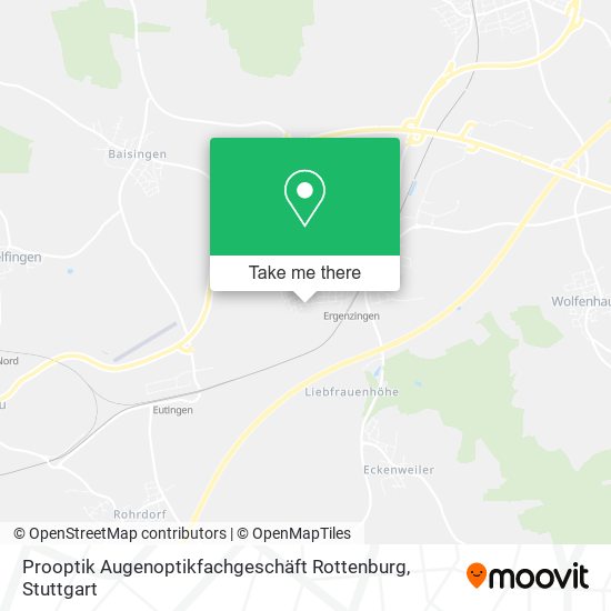 Prooptik Augenoptikfachgeschäft Rottenburg map