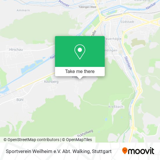 Sportverein Weilheim e.V. Abt. Walking map