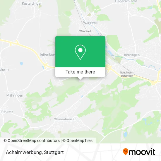 Карта Achalmwerbung