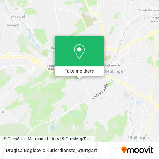 Карта Dragisa Bogicevic Kurierdienste