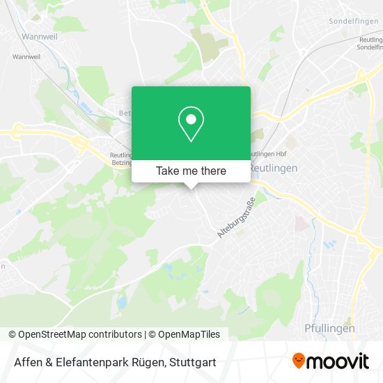 Affen & Elefantenpark Rügen map