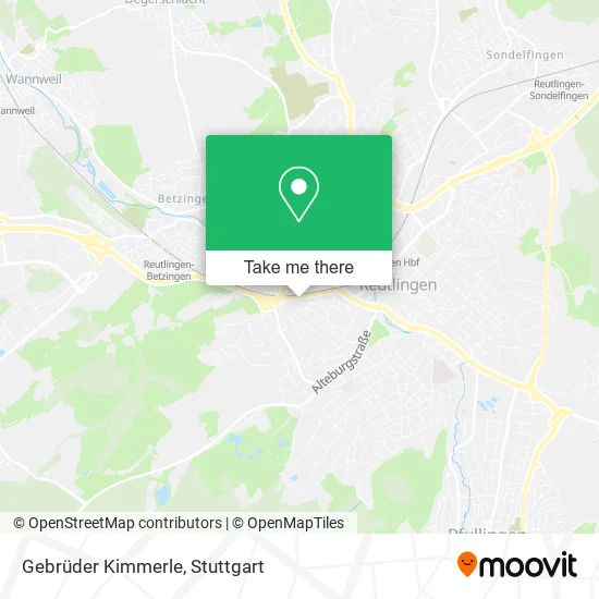Карта Gebrüder Kimmerle
