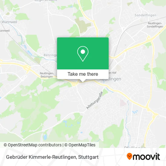 Карта Gebrüder Kimmerle-Reutlingen