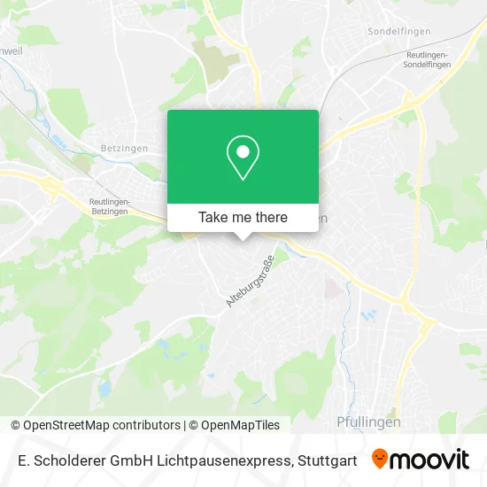 Карта E. Scholderer GmbH Lichtpausenexpress