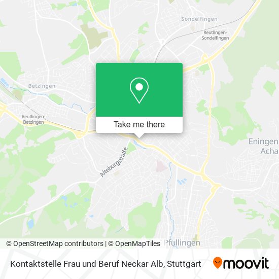 Kontaktstelle Frau und Beruf Neckar Alb map