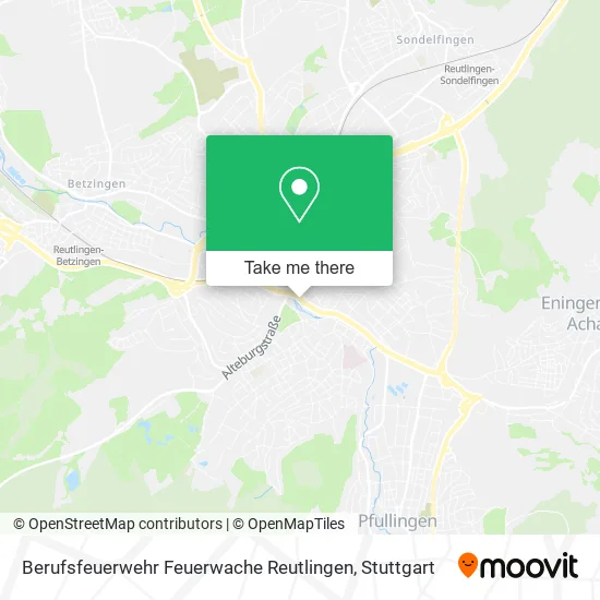 Карта Berufsfeuerwehr Feuerwache Reutlingen