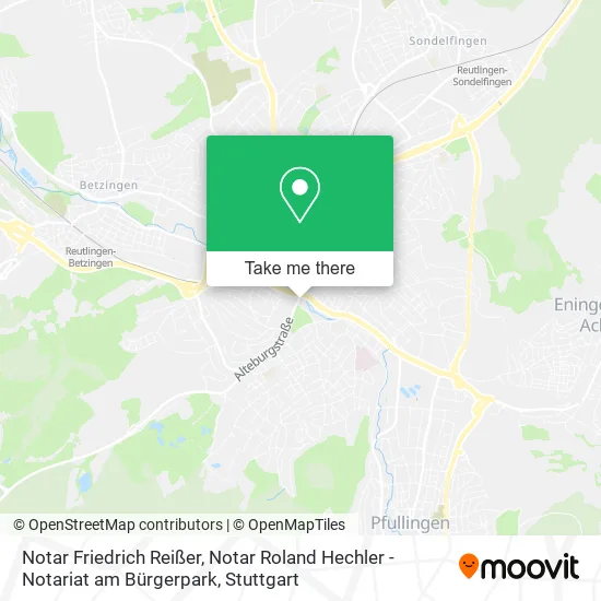 Карта Notar Friedrich Reißer, Notar Roland Hechler -Notariat am Bürgerpark