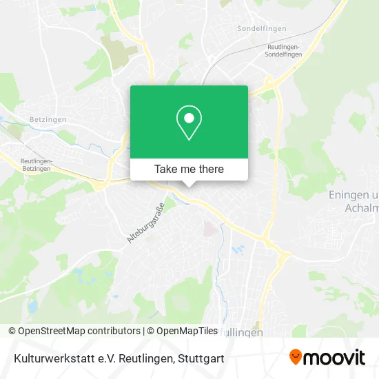 Карта Kulturwerkstatt e.V. Reutlingen
