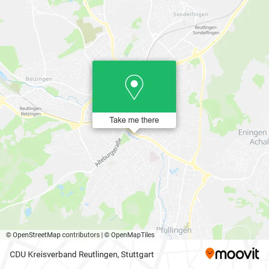 Карта CDU Kreisverband Reutlingen