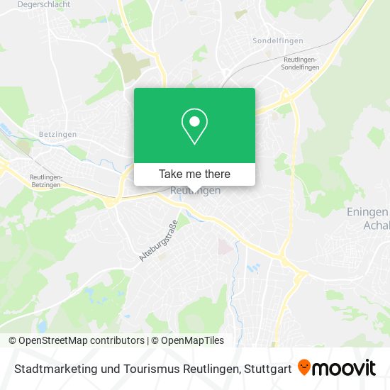 Stadtmarketing und Tourismus Reutlingen map