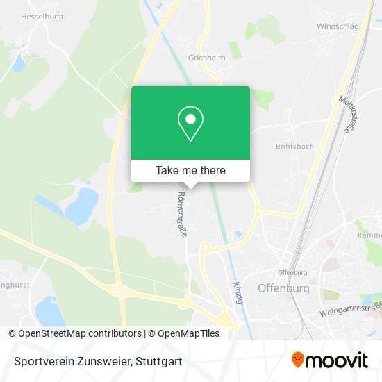 Sportverein Zunsweier map