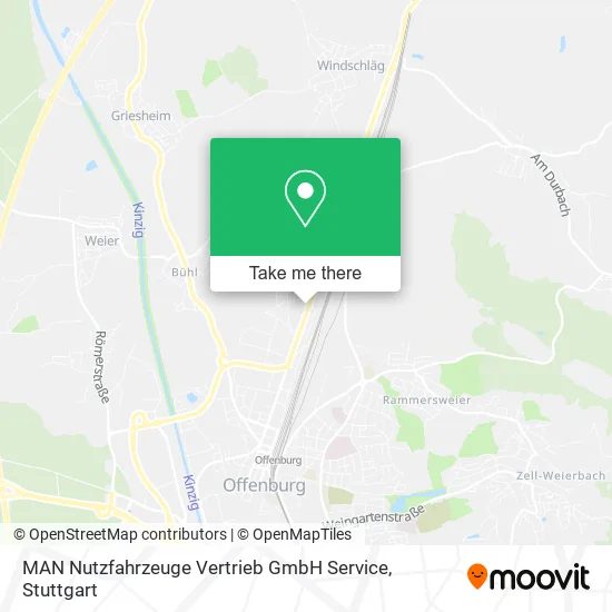 Карта MAN Nutzfahrzeuge Vertrieb GmbH Service