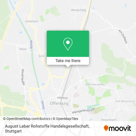 Карта August Leber Rohstoffe Handelsgesellschaft