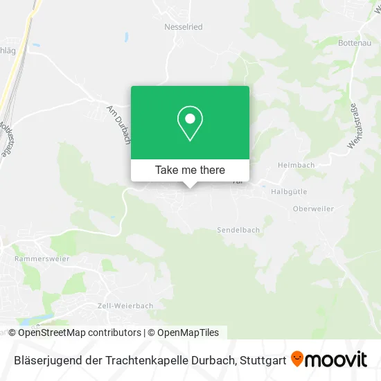 Карта Bläserjugend der Trachtenkapelle Durbach
