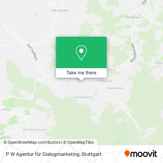 Карта P W Agentur für Dialogmarketing