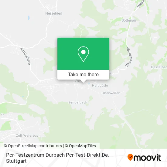 Карта Pcr-Testzentrum Durbach Pcr-Test-Direkt.De