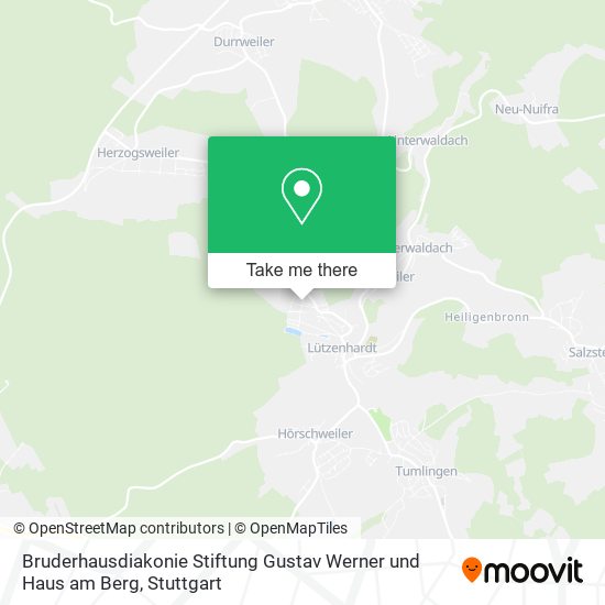 Bruderhausdiakonie Stiftung Gustav Werner und Haus am Berg map