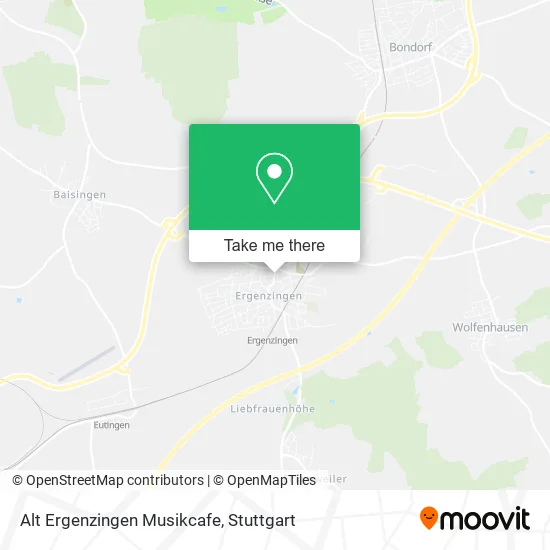 Карта Alt Ergenzingen Musikcafe