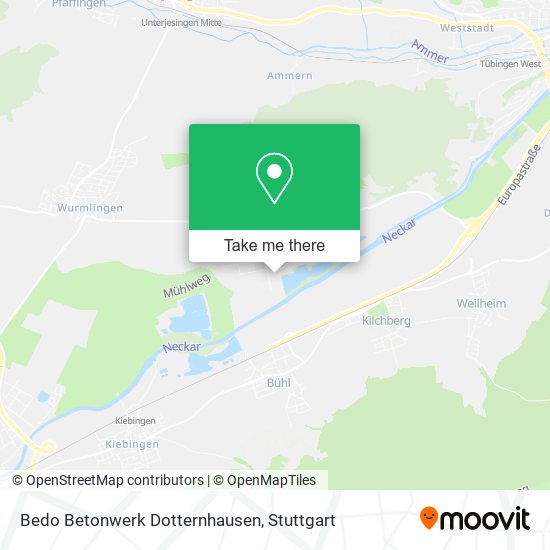 Bedo Betonwerk Dotternhausen map