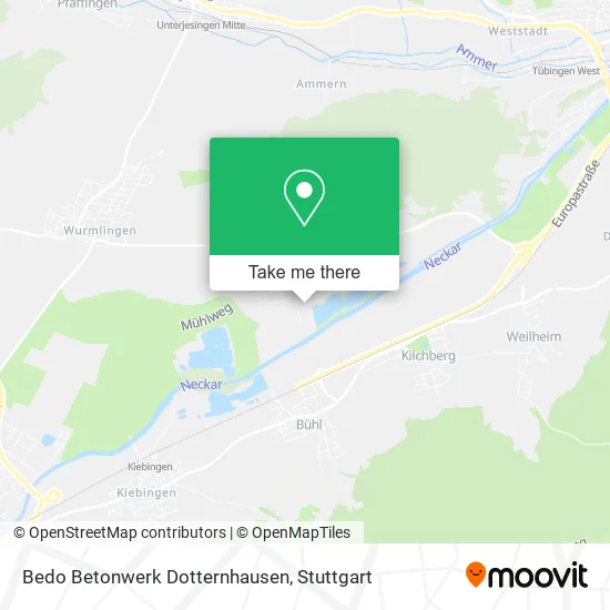 Карта Bedo Betonwerk Dotternhausen