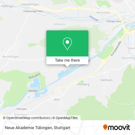 Карта Neue Akademie Tübingen