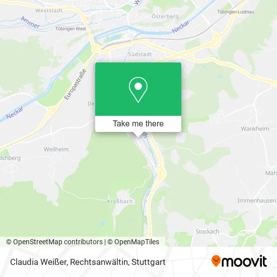 Карта Claudia Weißer, Rechtsanwältin