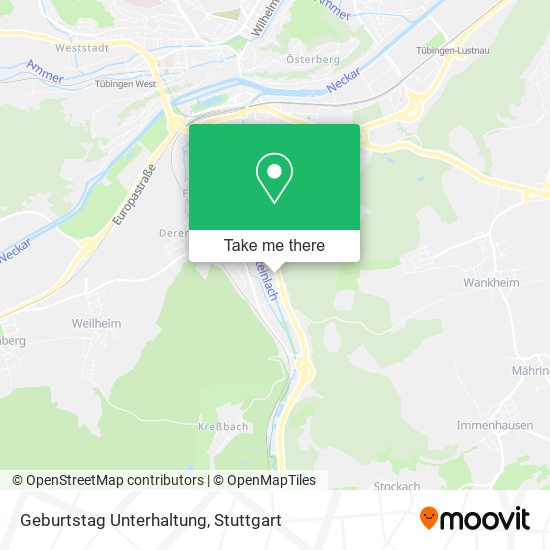 Geburtstag Unterhaltung map