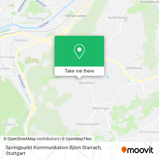 Карта Springpunkt Kommunikation Björn Starrach