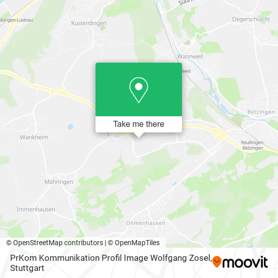 Карта PrKom Kommunikation Profil Image Wolfgang Zosel