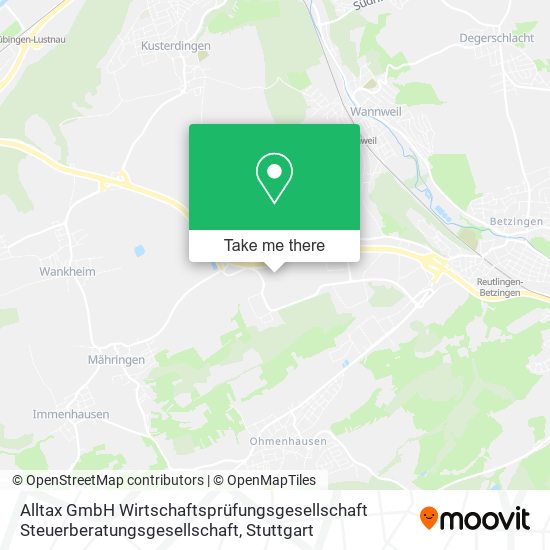 Карта Alltax GmbH Wirtschaftsprüfungsgesellschaft Steuerberatungsgesellschaft