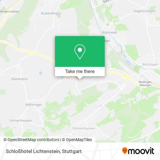 Schloßhotel Lichtenstein map