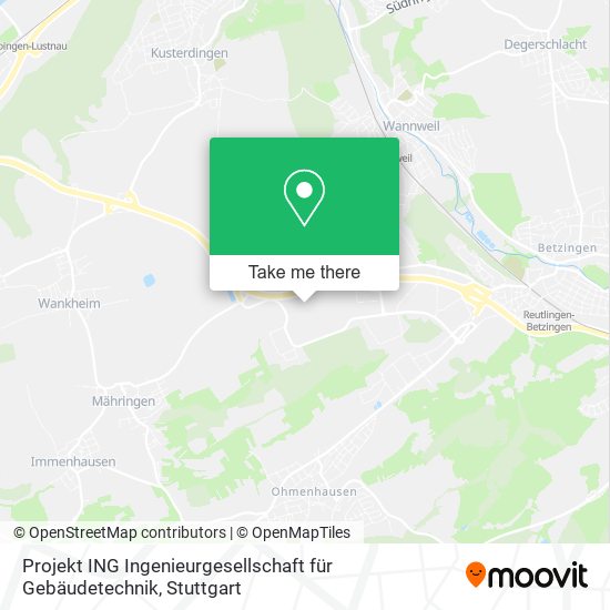 Projekt ING Ingenieurgesellschaft für Gebäudetechnik map