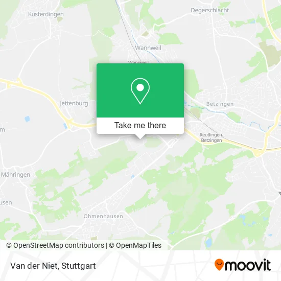 Карта Van der Niet