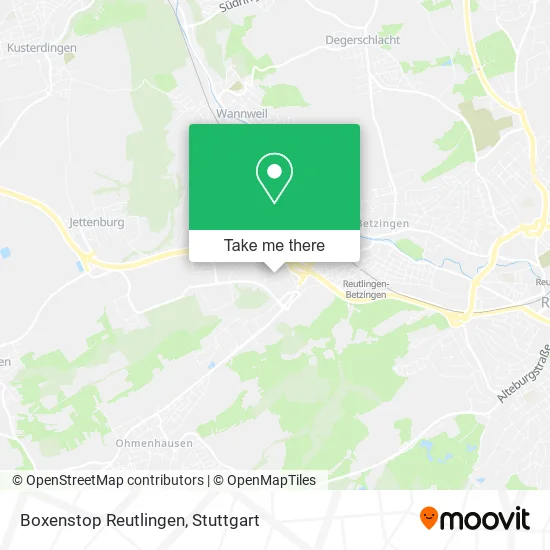 Карта Boxenstop Reutlingen